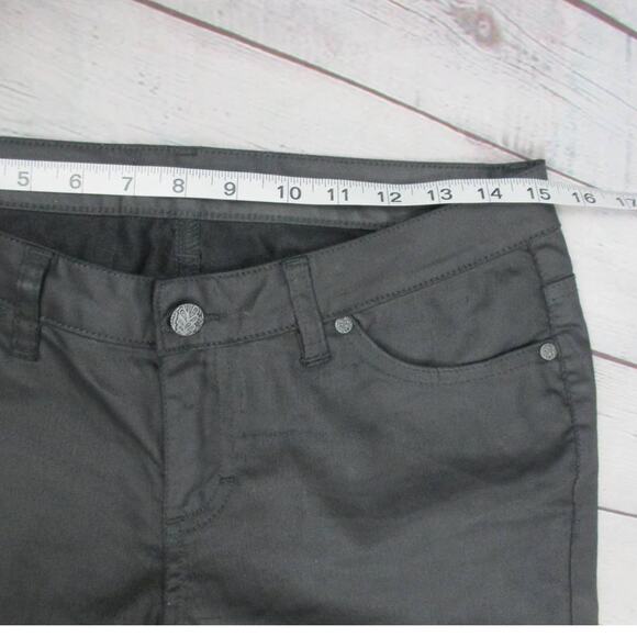 PrAna Kara 
Waxed Denim Jeans | Black Matte | Size 4 | Five Pocket - Picture 6 of 8
